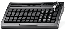 Программируемая клавиатура АТОЛ KB-60-KU черная c ридером магнитных карт на 1-3 дорожки